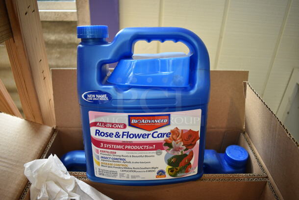 4 Boxes of 4 BRAND NEW IN BOX! Bioadvanced Rose Flower Care Jugs. Total of 16. 7.5x4x9. 4 Times Your Bid! (greenhouse) - Image 1 of 4