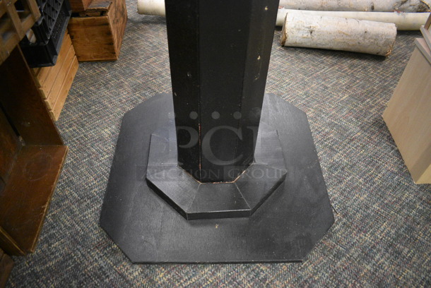 Black Wooden Stand. 24x24x84. (garden center) - Image 2 of 3