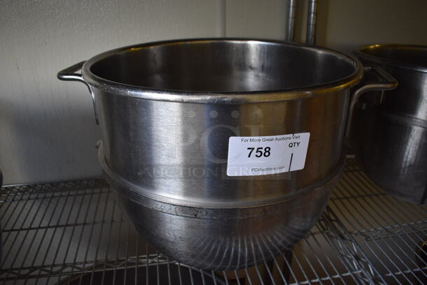 Hobart VMLH40 Stainless Steel Commercial 40 Quart Mixing Bowl. 21x17x15. (bakery kitchen)