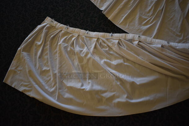ALL ONE MONEY! Lot of 3 Bins of Various Fabrics Including Chef Shirts and Table Skirts! (ballroom) - Image 7 of 8