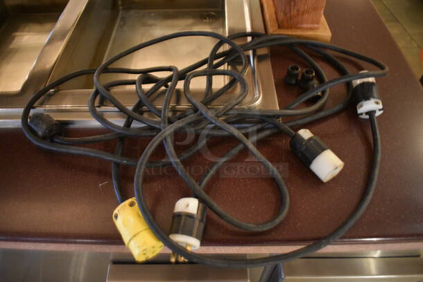 Portable Buffet Station w/ Hatco Heat Strip, Sneeze Guard and Wooden Exterior on Commercial Casters. 104x40x60.5. Unit Was In Working Condition When Restaurant Closed. BUYER MUST REMOVE. (buffet) - Image 6 of 8