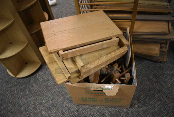 ALL ONE MONEY! Lot of Wooden Rack and Pieces! Includes 27x18x70. (garden center) - Image 2 of 5