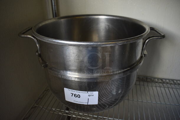 D30 Stainless Steel Commercial 30 Quart Mixing Bowl. 19.5x15.5x13.5. (bakery kitchen) - Image 1 of 5