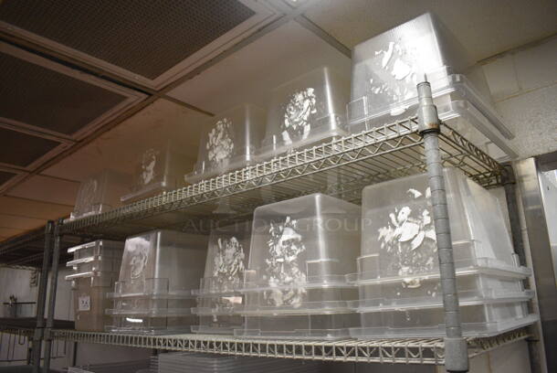 ALL ONE MONEY! Lot of 24 Clear Poly Bins! 12x18x9. (kitchen) - Image 4 of 4