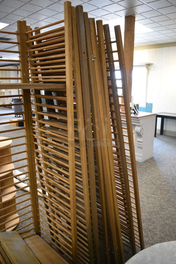 ALL ONE MONEY! Lot of Wooden Rack and Pieces! Includes 27x18x70. (garden center) - Image 4 of 5