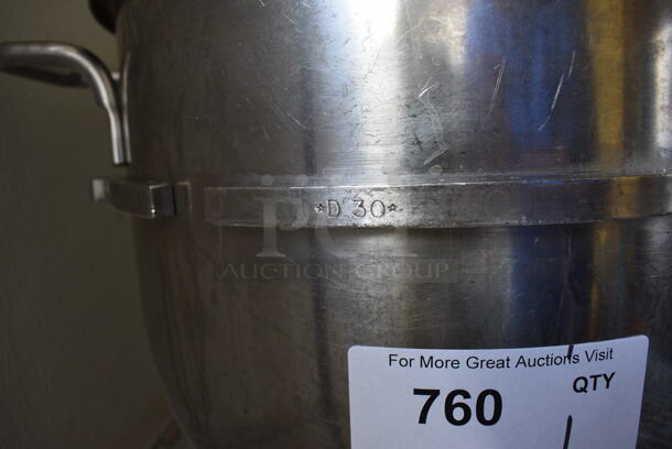 D30 Stainless Steel Commercial 30 Quart Mixing Bowl. 19.5x15.5x13.5. (bakery kitchen) - Image 3 of 5