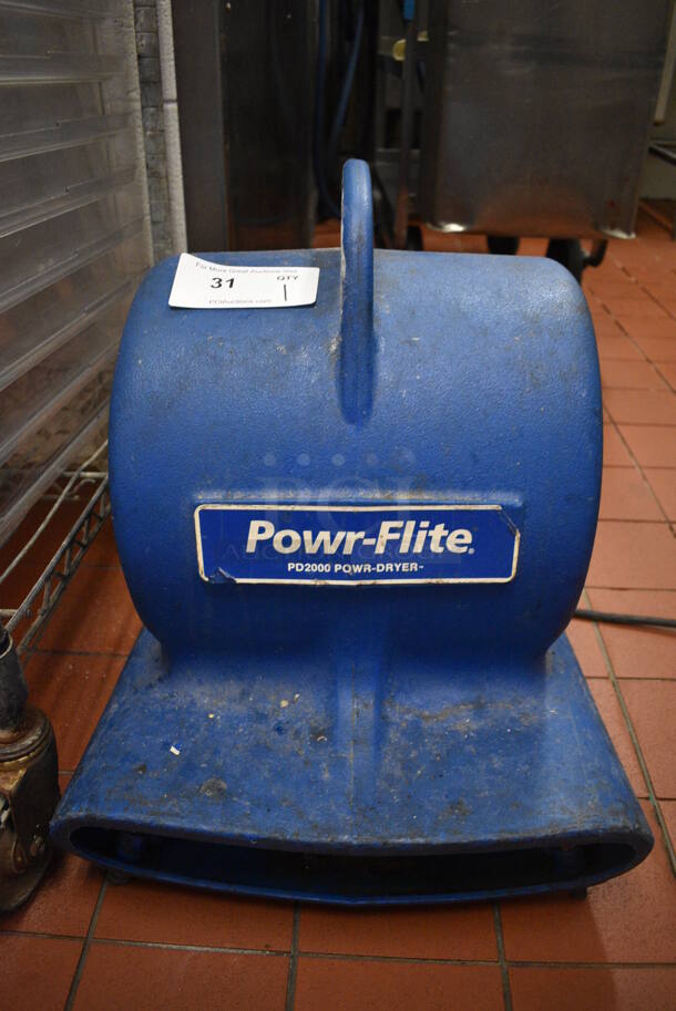 Powr-Flite Model PD2000 Blue Power Dryer. 17x19x20. (kitchen) - Image 1 of 5