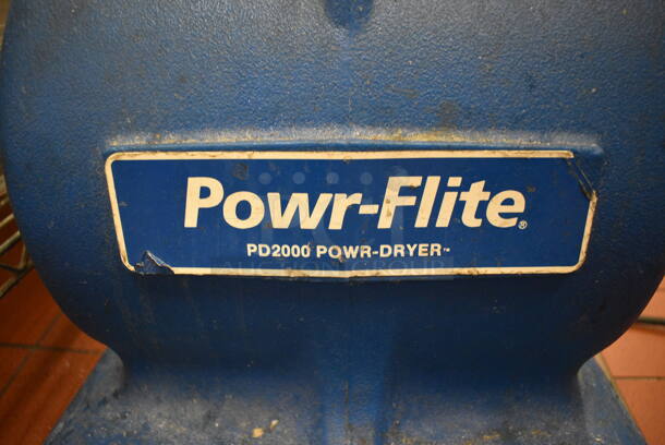 Powr-Flite Model PD2000 Blue Power Dryer. 17x19x20. (kitchen) - Image 4 of 5
