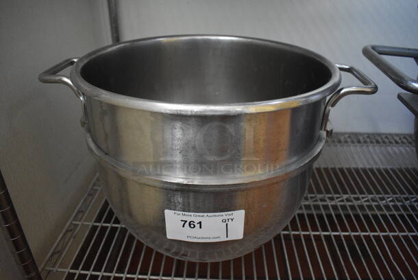 30SST Stainless Steel Commercial 30 Quart Mixing Bowl. 19.5x15.5x13.5. (bakery kitchen)