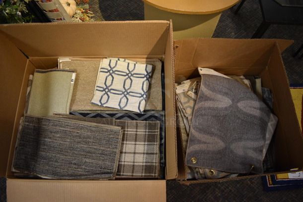 ALL ONE MONEY! Lot of 2 Boxes of Fabric Samples! (garden center)