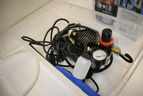 Badger AS180-15 Metal Air Brush Cake Decorating Machine. 110-120 Volts, 1 Phase. 5x9x8. Unit Was In Working Condition When Restaurant Closed. (icing kitchen) - Image 2 of 5