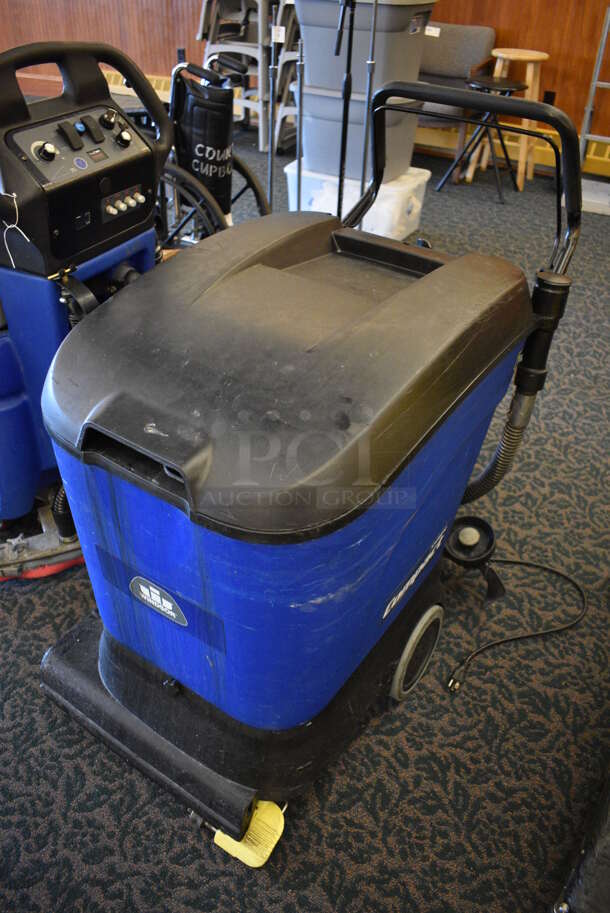 Windsor Model SC16SP Commercial Floor Cleaning Machine w/ Charger and Box of Pads. 30x39x40. Unit Was In Working Condition When Restaurant Closed. (ballroom)