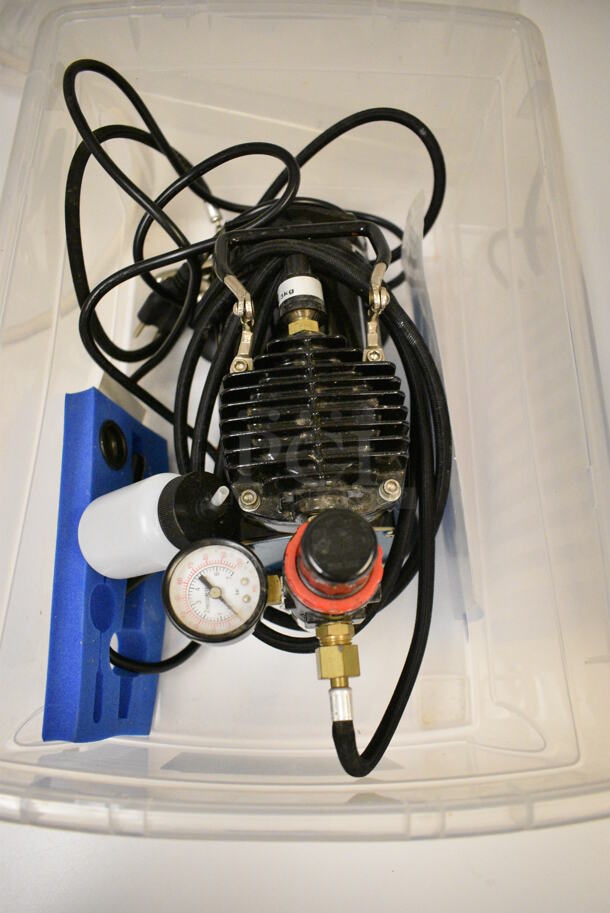 Badger AS180-15 Metal Air Brush Cake Decorating Machine. 110-120 Volts, 1 Phase. 5x9x8. Unit Was In Working Condition When Restaurant Closed. (icing kitchen) - Image 4 of 5
