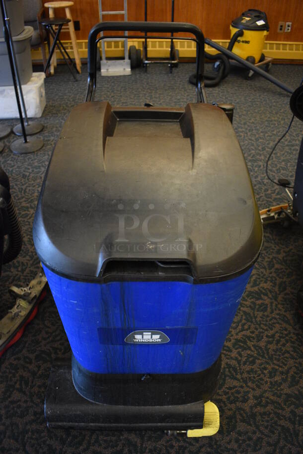 Windsor Model SC16SP Commercial Floor Cleaning Machine w/ Charger and Box of Pads. 30x39x40. Unit Was In Working Condition When Restaurant Closed. (ballroom) - Image 2 of 9