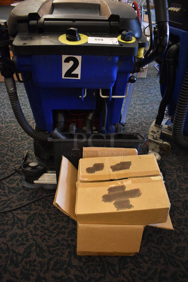 Windsor Model SC16SP Commercial Floor Cleaning Machine w/ Charger and Box of Pads. 30x39x40. Unit Was In Working Condition When Restaurant Closed. (ballroom) - Image 6 of 9