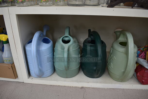ALL ONE MONEY! Shelf Lot of Various Items Including Watering Cans! BUYER MUST REMOVE. Shelf: 167x12. (greenhouse) - Image 4 of 7
