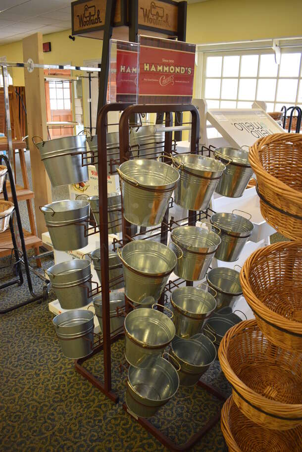 ALL ONE MONEY! Lot of Various Racks! Includes 20x30x59. (yellow clothing store) - Image 3 of 6