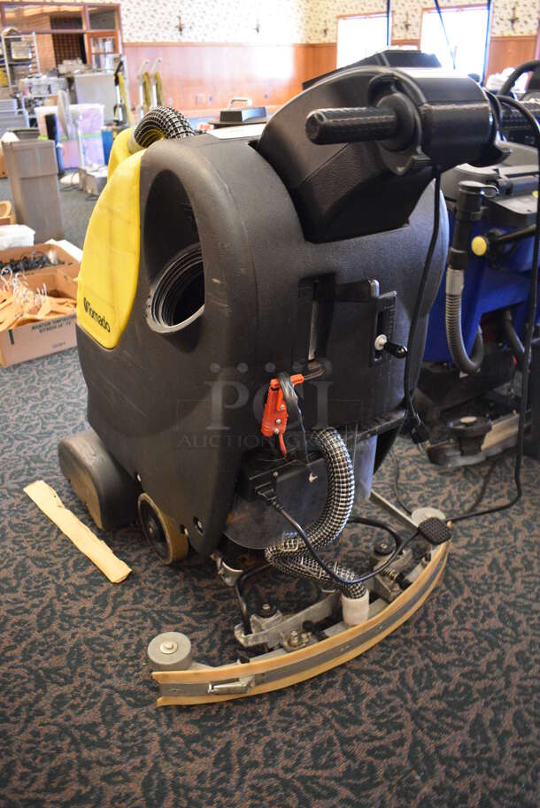 Tornado Yellow and Black Commercial Floor Cleaning Machine. 35x40x43. Unit Was In Working Condition When Restaurant Closed. (ballroom) - Image 6 of 9