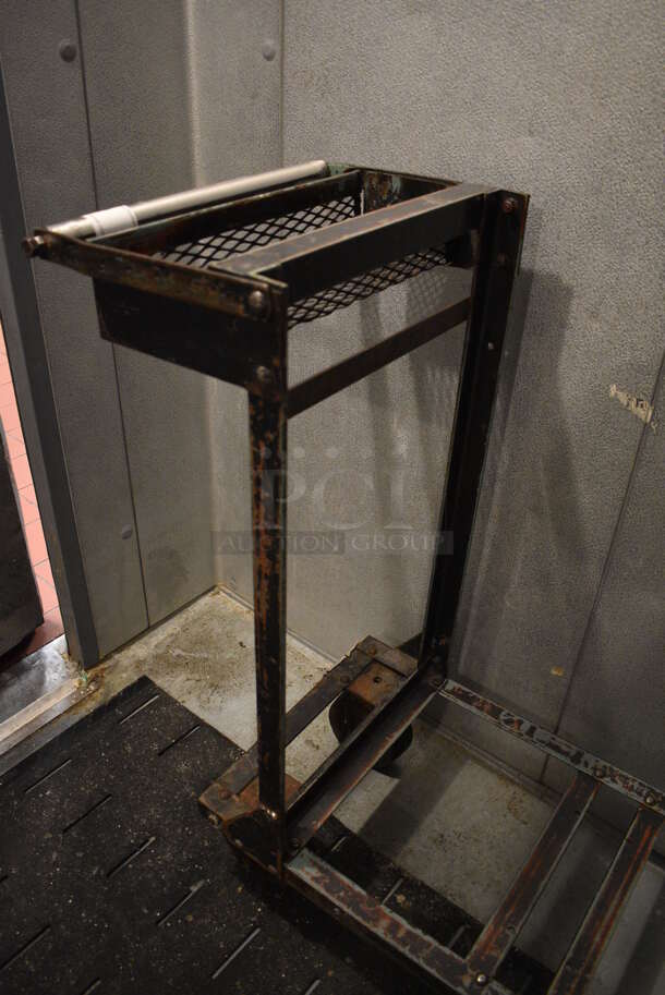 Metal Commercial Cart w/ Push Handle on Commercial Casters. 17x48x37. (kitchen) - Image 3 of 3