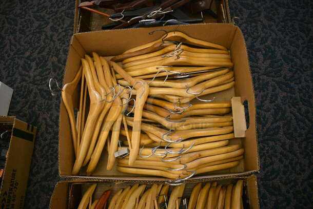 ALL ONE MONEY! Lot of 4 Boxes of Various Hangers! Includes 17x1x9. (ballroom) - Image 3 of 6
