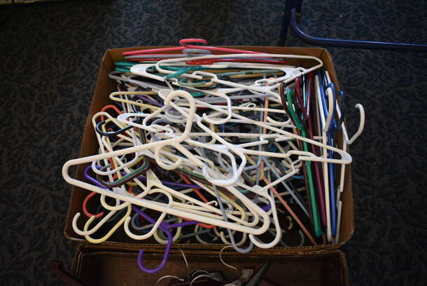 ALL ONE MONEY! Lot of 4 Boxes of Various Hangers! Includes 17x1x9. (ballroom) - Image 5 of 6
