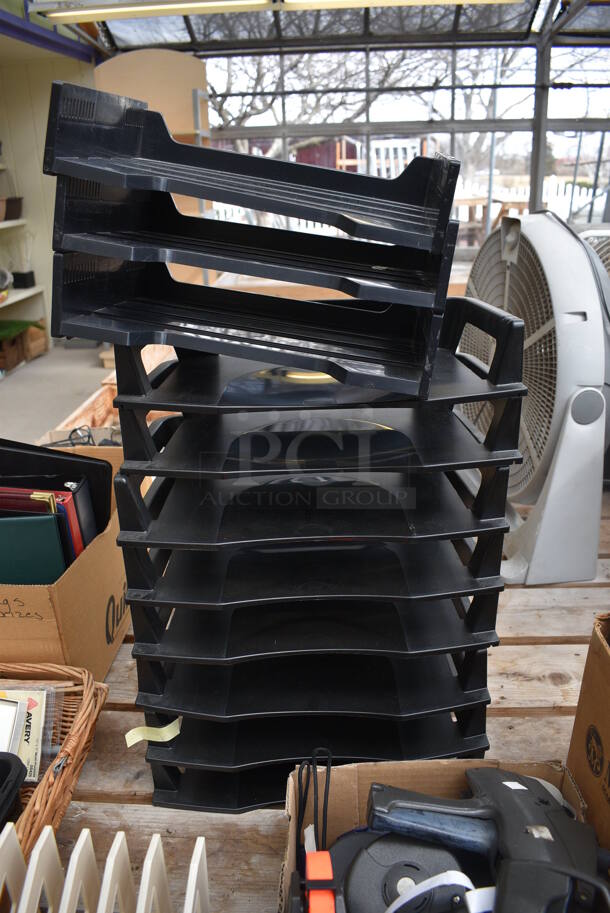 Wooden Stands w/ Contents Including Fans. BUYER MUST REMOVE. 72.5x72.5x28.5. (greenhouse) - Image 7 of 10