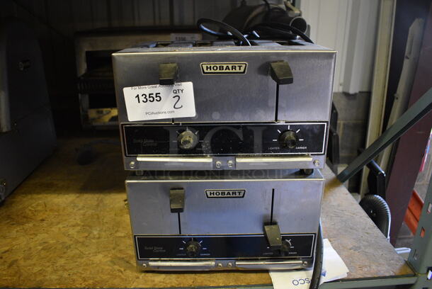 2 Hobart Stainless Steel Commercial Countertop 4 Slot Toasters. 12.5x10x8. 2 Times Your Bid! (warehouse)