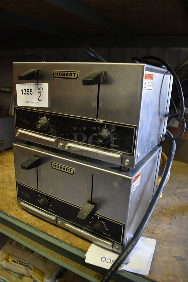 2 Hobart Stainless Steel Commercial Countertop 4 Slot Toasters. 12.5x10x8. 2 Times Your Bid! (warehouse) - Image 3 of 4