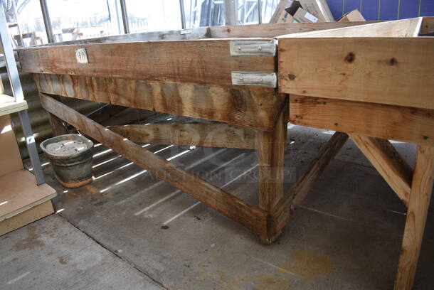 2 Wooden Stands. BUYER MUST REMOVE. 72.5x72.5x28.5. 2 Times Your Bid! (greenhouse) - Image 4 of 4