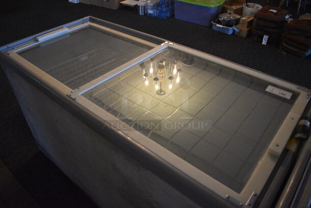 Kelvinator Metal Commercial Freezer w/ 2 Sliding Lids. 62x28.5x35.5. Unit Was In Working Condition When Restaurant Closed. (main dining room) - Image 4 of 6
