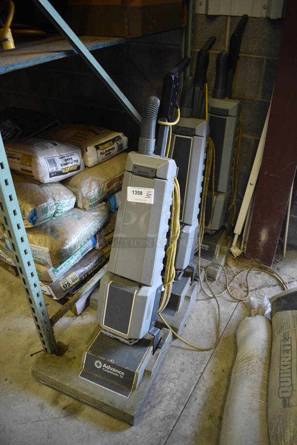 3 Various Advance Commercial Vacuum Cleaners. 19x18x48. 3 Times Your Bid! (warehouse) - Image 2 of 3