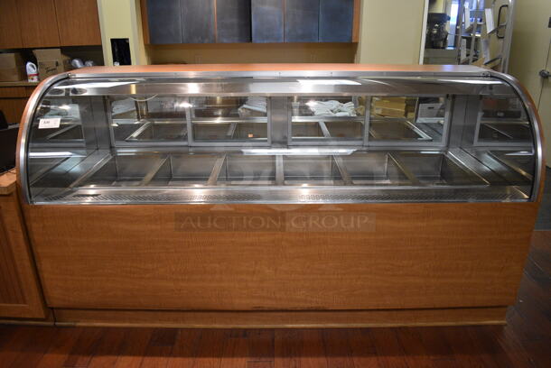 RPI Industries Model SCLB96D Metal Commercial Floor Style Deli Display Case Merchandiser. 115/208-230 Volts, 1 Phase. 96x38x50. Unit Was In Working Condition When Restaurant Closed. (gift shop)