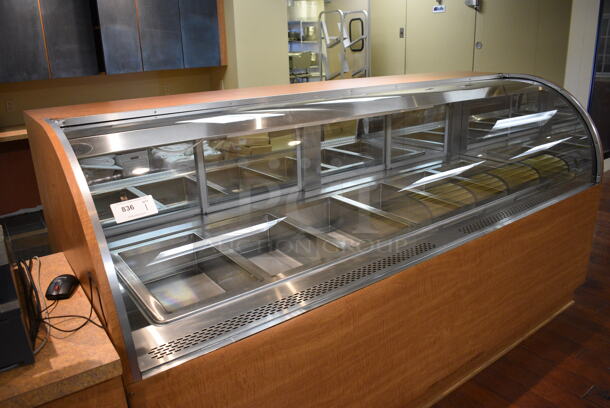 RPI Industries Model SCLB96D Metal Commercial Floor Style Deli Display Case Merchandiser. 115/208-230 Volts, 1 Phase. 96x38x50. Unit Was In Working Condition When Restaurant Closed. (gift shop) - Image 4 of 8