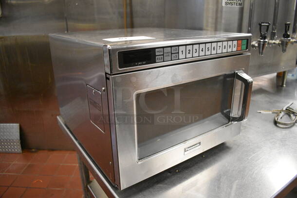 Panasonic Model NE-1257R Stainless Steel Commercial Countertop Microwave Oven. 17x21x13.5. Unit Was In Working Condition When Restaurant Closed.  (kitchen) - Image 4 of 5