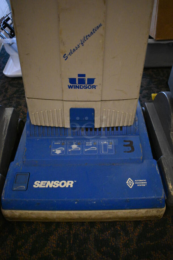 3 Various Windsor Commercial Vacuum Cleaners. Two Sensor XP12 and One Sensor. 12x12x46. 3 Times Your Bid! Unit Was In Working Condition When Restaurant Closed. (ballroom) - Image 3 of 9