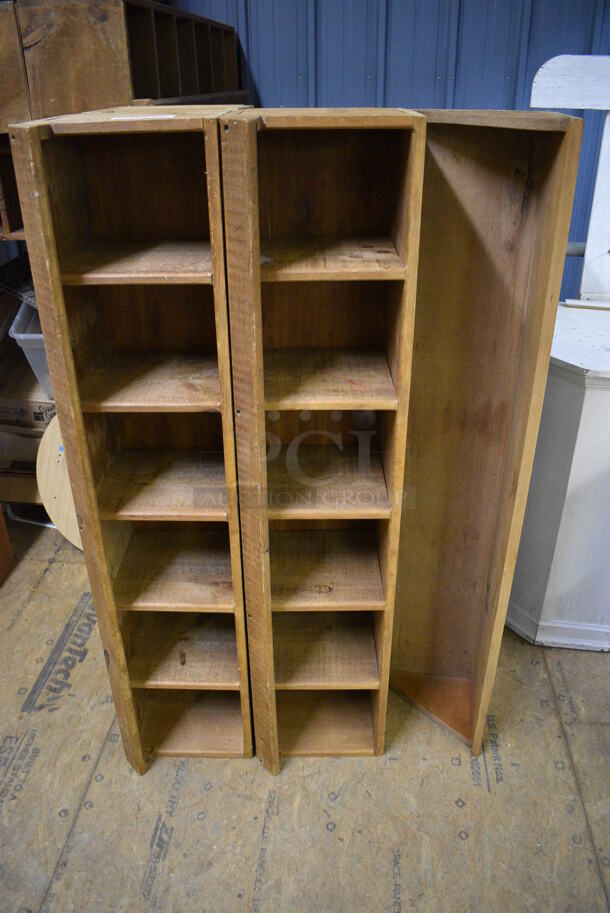 ALL ONE MONEY! Lot of 7 Various Wooden Shelves! Includes 58x13x14. (warehouse) - Image 1 of 3