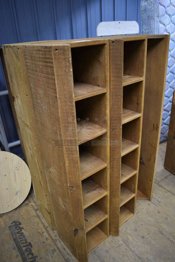 ALL ONE MONEY! Lot of 7 Various Wooden Shelves! Includes 58x13x14. (warehouse) - Image 2 of 3