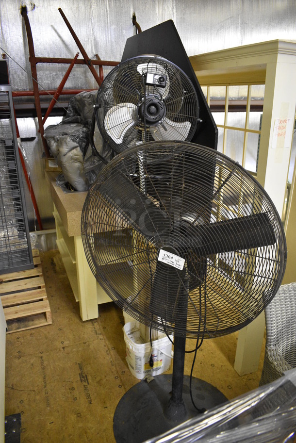 ALL ONE MONEY! Lot of Various Items Including 3 Fans, Case, Metal Racks and Buffet Station. BUYER MUST REMOVE. (warehouse) - Image 1 of 4