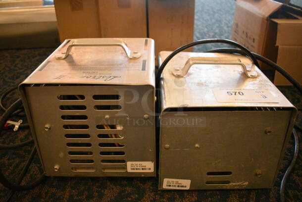 2 Lestronic II 24 Volt Battery Chargers. 9x10.5x9, 9x9.5x10. 2 Times Your Bid! (ballroom) - Image 2 of 6
