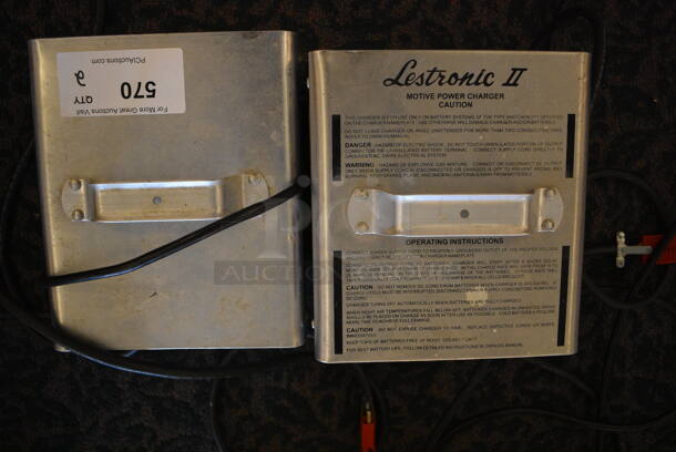 2 Lestronic II 24 Volt Battery Chargers. 9x10.5x9, 9x9.5x10. 2 Times Your Bid! (ballroom) - Image 4 of 6