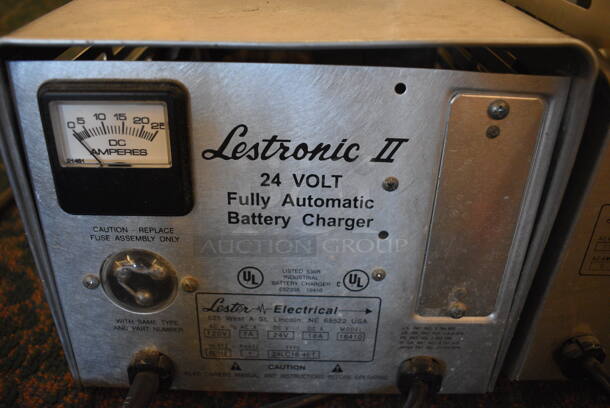 2 Lestronic II 24 Volt Battery Chargers. 9x10.5x9, 9x9.5x10. 2 Times Your Bid! (ballroom) - Image 5 of 6