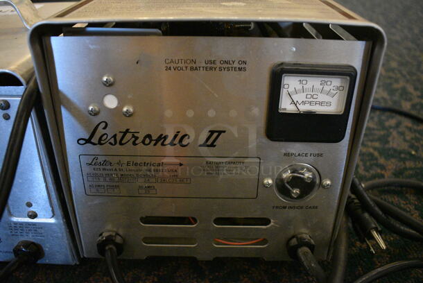 2 Lestronic II 24 Volt Battery Chargers. 9x10.5x9, 9x9.5x10. 2 Times Your Bid! (ballroom) - Image 6 of 6
