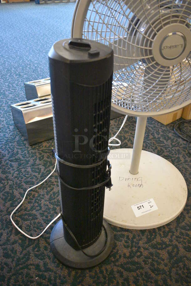 2 Floor Style Fans Including Lasko. 21x21x38, 10x10x28. 2 Times Your Bid! (ballroom) - Image 2 of 4