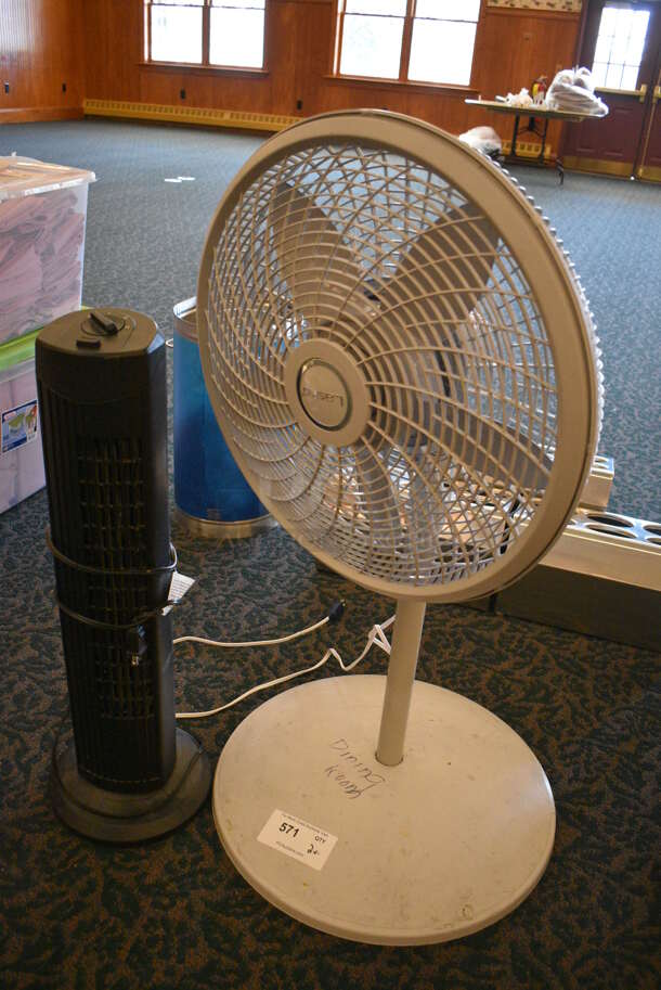 2 Floor Style Fans Including Lasko. 21x21x38, 10x10x28. 2 Times Your Bid! (ballroom) - Image 4 of 4