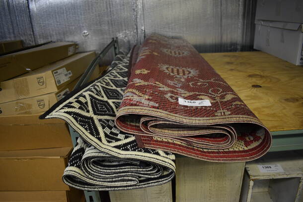 2 Outdoor Rugs. 2 Times Your Bid! (warehouse)