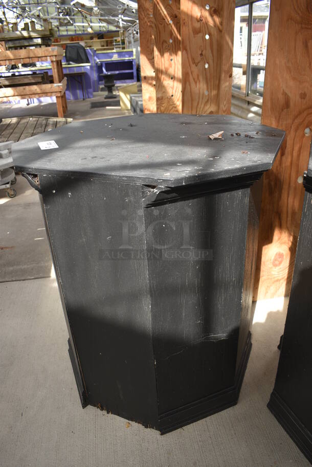 2 Black Wooden Stands. 31.5x29.5x36. 2 Times Your Bid! (greenhouse) - Image 7 of 7