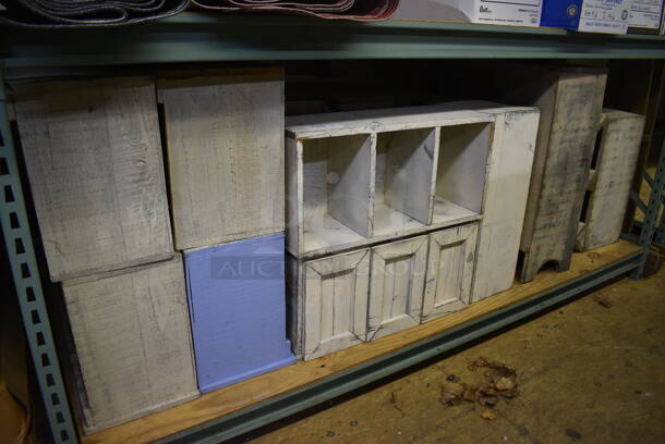 ALL ONE MONEY! Lot of Various Wooden Units! Includes 27x9.5x14. (warehouse)