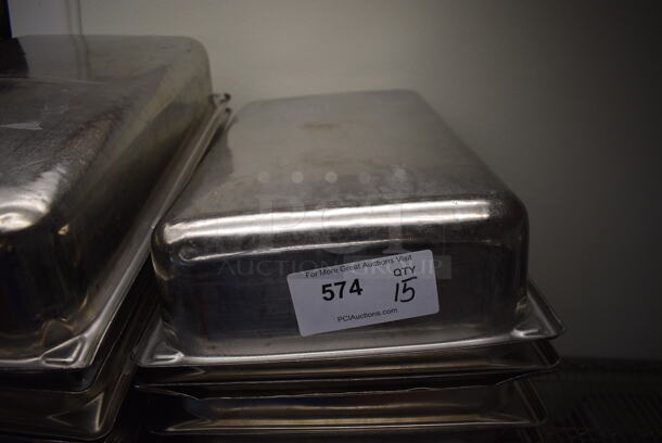 15 Stainless Steel Full Size Drop In Bins. 1/1x4. 15 Times Your Bid! (drop in bin kitchen) - Image 3 of 3