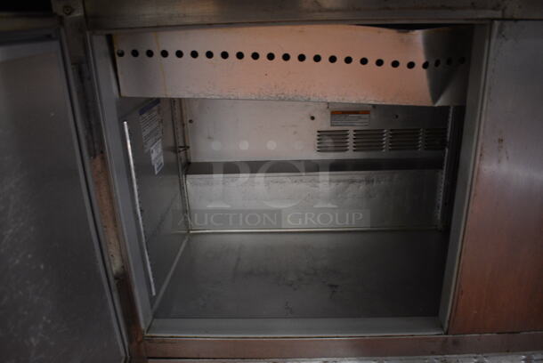 Beverage Air Model SP60-24M Stainless Steel Commercial Sandwich Salad Prep Table Bain Marie Mega Top w/ Cutting Board on Commercial Casters. 115 Volts, 1 Phase. 60x36.5x46. Unit Was In Working Condition When Restaurant Closed. (kitchen) - Image 6 of 7