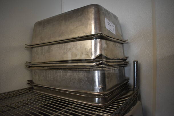 10 Stainless Steel Full Size Drop In Bins. 1/1x6. 10 Times Your Bid! (drop in bin kitchen) - Image 3 of 3